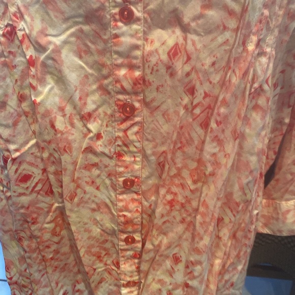 Gloria Vanderbilt Pink Print Blouse - Picture 3 of 7